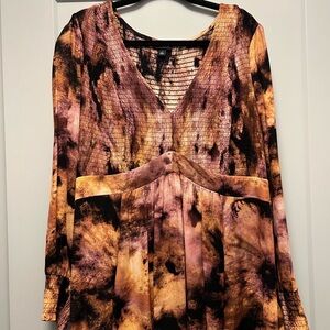 Torrid Multicolor Tie-Dye Top